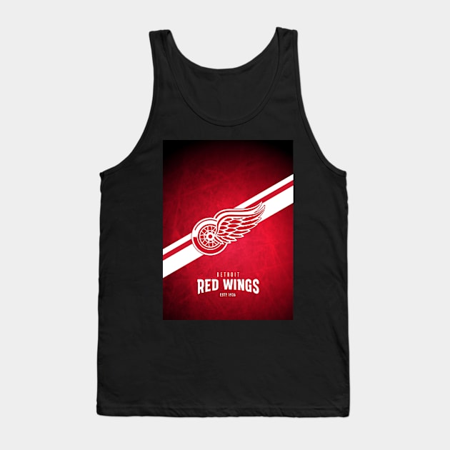 Detroit Wings-City Tank Top by karenblanco